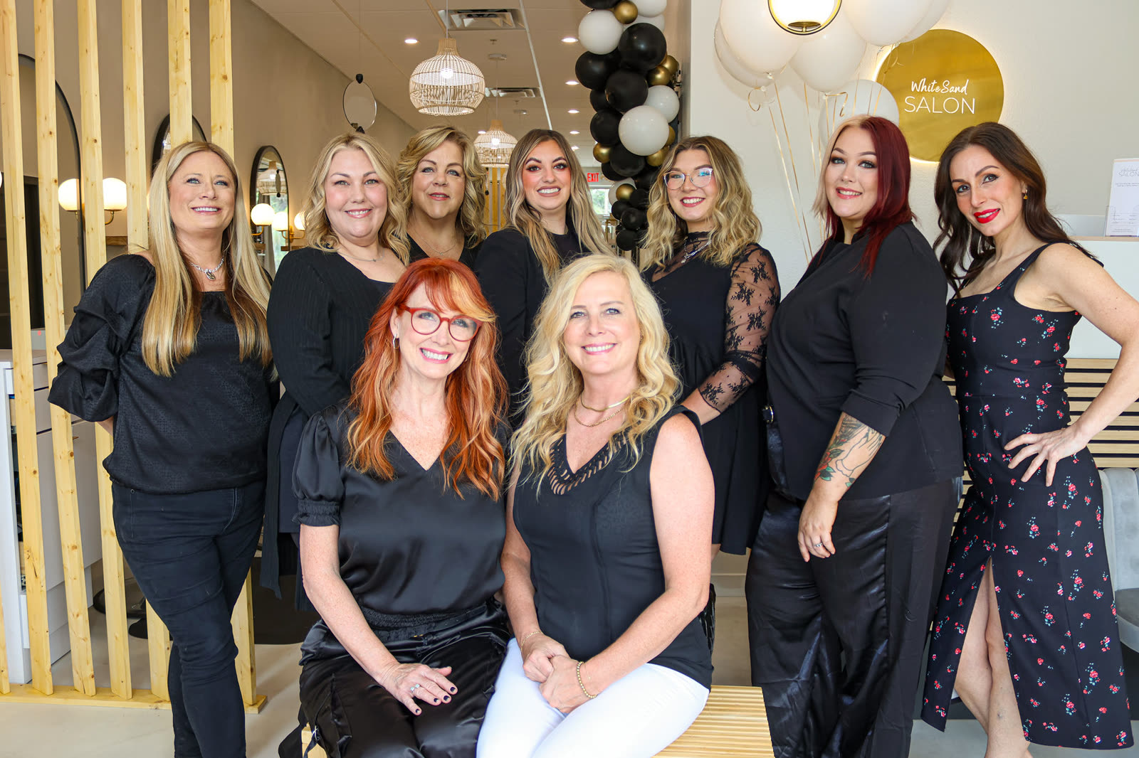 Inside White Sand Salon, downtown Clearwater