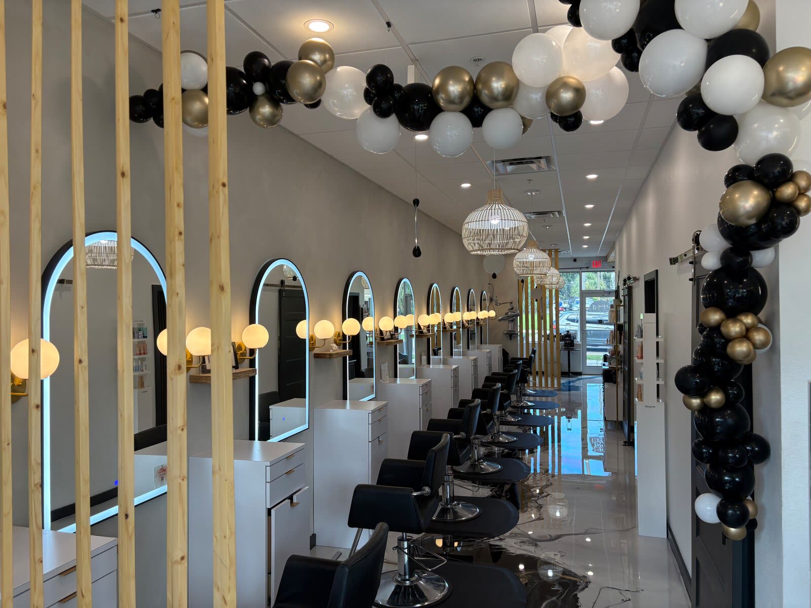 White Sand Salon dressed for its anniversary celebration